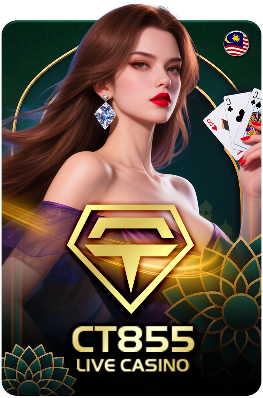 CT855 live casino — lady dealer with playing cards