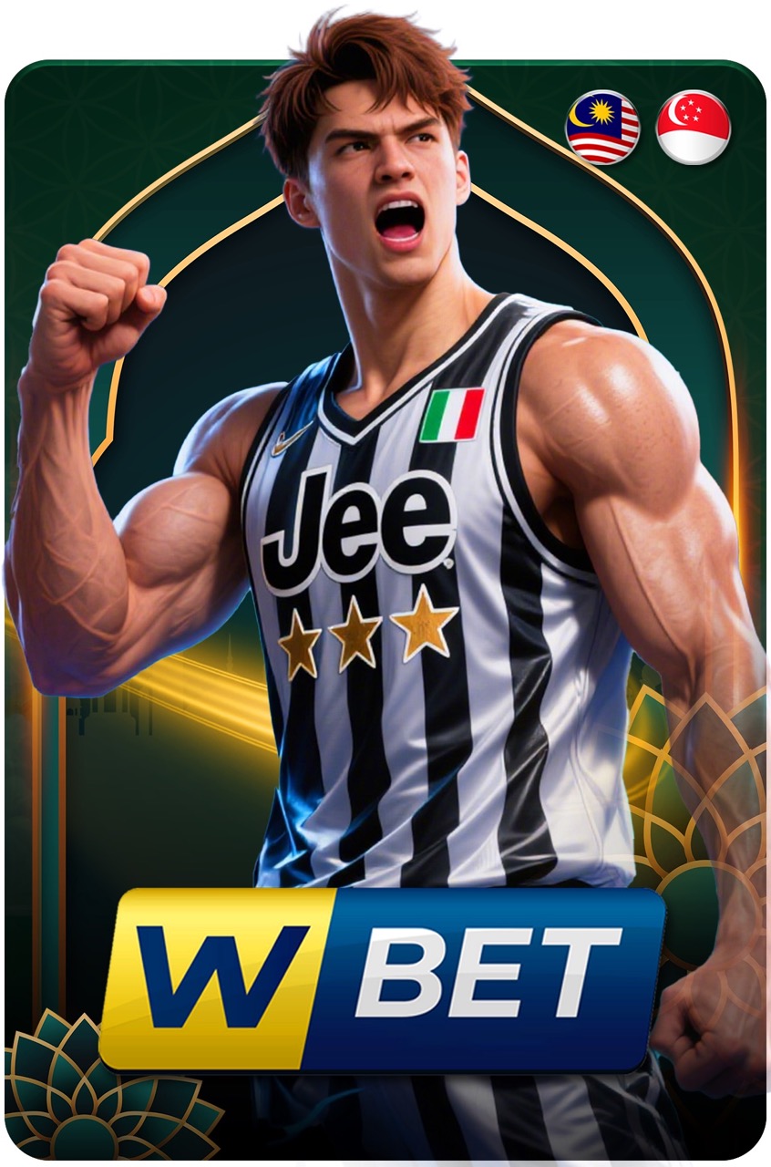 WBET sports betting — basketball player victory pose